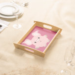 Cute Shorty Cartoon Pig Serving Tray