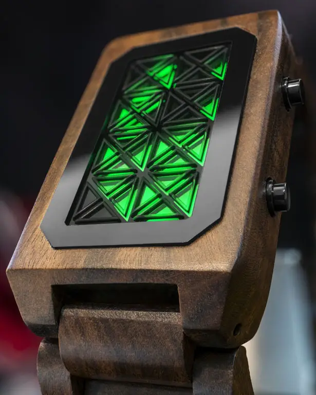 Tokyoflash Kisai Adjust Wood LED Watch by Nicolas Hélin
