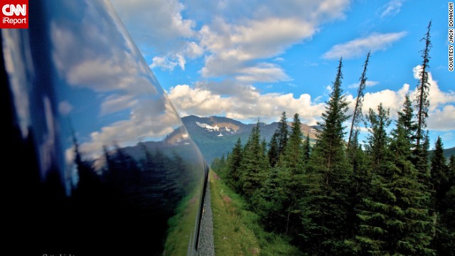 Icy glaciers and lush greenery pepper the <a href='http://ift.tt/XEJLLN' target='_blank'>Coastal Classic Train route</a> from Seward to Anchorage, Alaska. The train, a favorite for locals, offers an unobstructed view of the region's expansive wilderness.