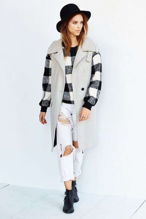 JOA Sleeveless Collared Coat by Urban Outfitters...