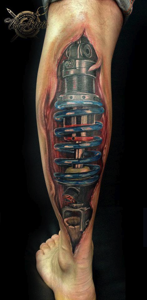 the bionic arm tattoos now here s the leg version