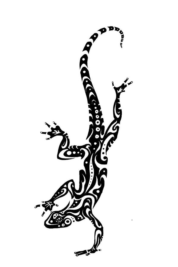 Lizard Tattoo Design pt. 2 by Tsairi