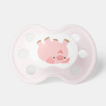 Cute Rolling Over Cartoon Pig Pacifier BooginHead Pacifier