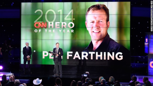 Pen Farthing, whose nonprofit <a href='http://ift.tt/1F1wHRe'>reunites soldiers with the stray dogs</a> they befriended in Afghanistan, was announced as the CNN Hero of the Year. The Hero of the Year, chosen by CNN's audience in an online vote, receives $100,000 to go with the $25,000 each Hero receives for making the top 10.