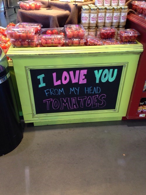 monday thru friday,tomato,puns,grocery store,g rated