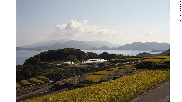 Architect Ryue Nishizawa designed the underground Teshima Art Museum in the shape of a drop of water. 