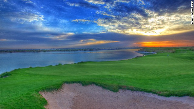 Abu Dhabi's Yas Links is the first Middle East golf course designed by course architect Kyle Phillips. Completely built on reclaimed land, the course has fantastic views and a variety of challenges.