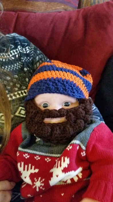 baby,beard,poorly dressed,parenting,beard hat,g rated