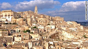 Rock town: Matera is built on a precipice of ancient stone.