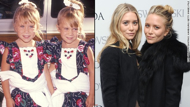 Mary-Kate and Ashley Olsen have been in the entertainment industry since they were literally in diapers -- the pair took turns playing Michelle Tanner on "Full House" from 1987 to 1995. They went on to star in their own movies, but these days the twins are better known for their fashion lines, Elizabeth and James and The Row. 