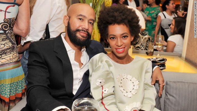 Alan Ferguson and Solange Knowles in New York City in July 2013.