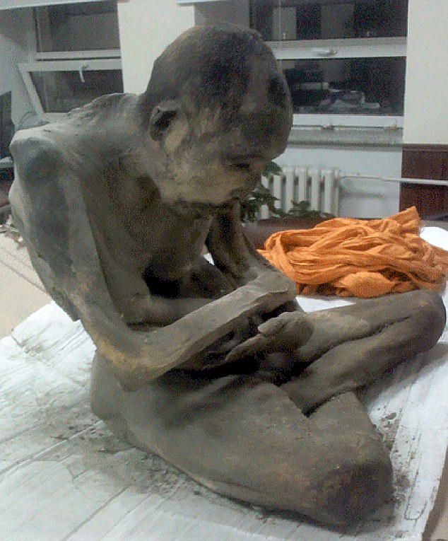 Recently discovered: a mummified 200-year-old remains of Buddhist monk