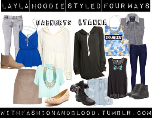Layla hoodie four ways by withfashionandblood featuring an...