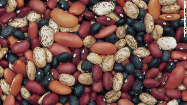 Beans, beans, the magical fruit; the more you eat, the more ... you lose weight. Black, kidney, white and garbanzo beans (also known as chickpeas) are good for fiber and protein. They fill you up and provide muscle-building material without any of the fat that meat can add to your meal. 