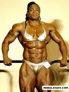 Woman after 20 years of steroids