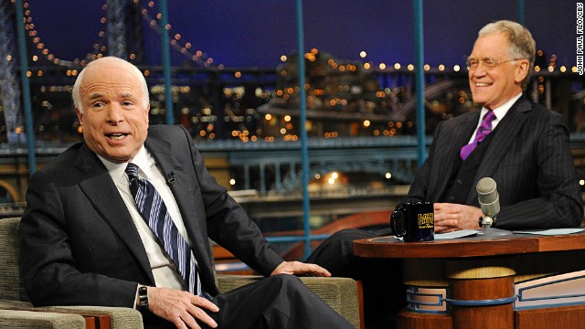 After initially trying to skip out on Letterman's show in 2008, John McCain finally made it into the hot seat that October. The politician was faced with chatting up a man who roasted him for his cancellation in an earlier monologue. <a href='http://ift.tt/1h9AIu3'>Both moments were deliciously squirmy TV</a>. 