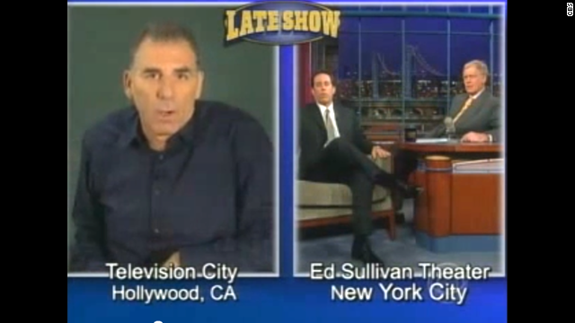 When you need to make a massive apology, it makes sense to turn to the well-respected Letterman to help you out. That's what "Seinfeld's" Michael Richards ended up doing in November 2006, with help from Letterman's guest of the night, Jerry Seinfeld. Richards, however, wasn't in the studio -- he made his apology via satellite after coming under fire for using the N-word during a tirade at a comedy club. "Awkward" doesn't begin to describe the appearance. 