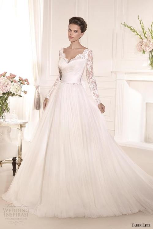 Tarik Ediz White 2014 Wedding Dresses
