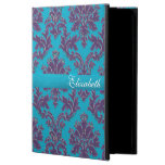 Teal Purple Damask Personalized iPad Air 2 Case Powis iPad Air 2 Case