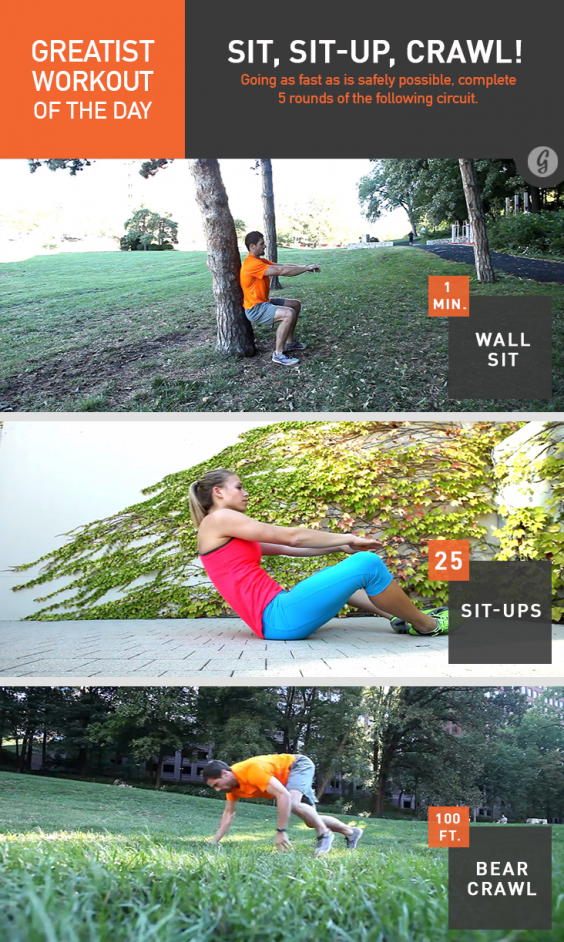 Greatist Workout of the Day: Sit, Sit-Up, Crawl