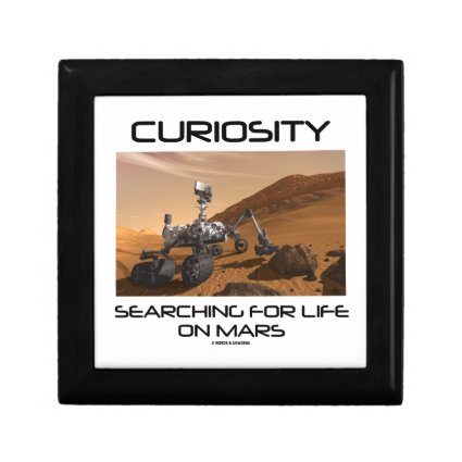 Curiosity Searching For Life On Mars (Mars Rover) Keepsake Boxes