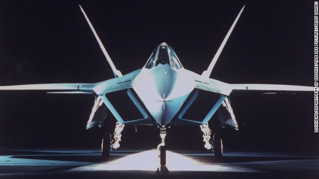 The YF-22A fighter, first produced in 1990, used stealth technology and became the first fighter-type aircraft to achieve sustained supersonic flight without employing afterburner.