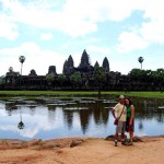 Fotos de Angkor, Pau y Vero en Angkor Wat