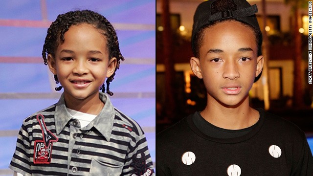 Seven years ago, Jaden Smith was a baby-faced child star appearing with his dad Will in 2006's "The Pursuit of Happyness." Although he's once again starring with his father in this summer's "After Earth," teenaged Jaden isn't a kid anymore. 