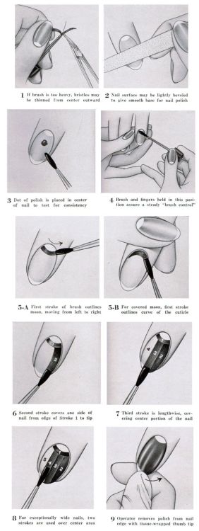 How to give yourself a 1940s manicure