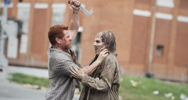 Michael Cudlitz as Abraham - The Walking Dead _ Season 5, Episode 5 - Photo Credit: Gene Page/