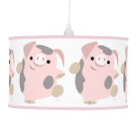 Cute Cartoon Dancing Pig Pendant Lamp
