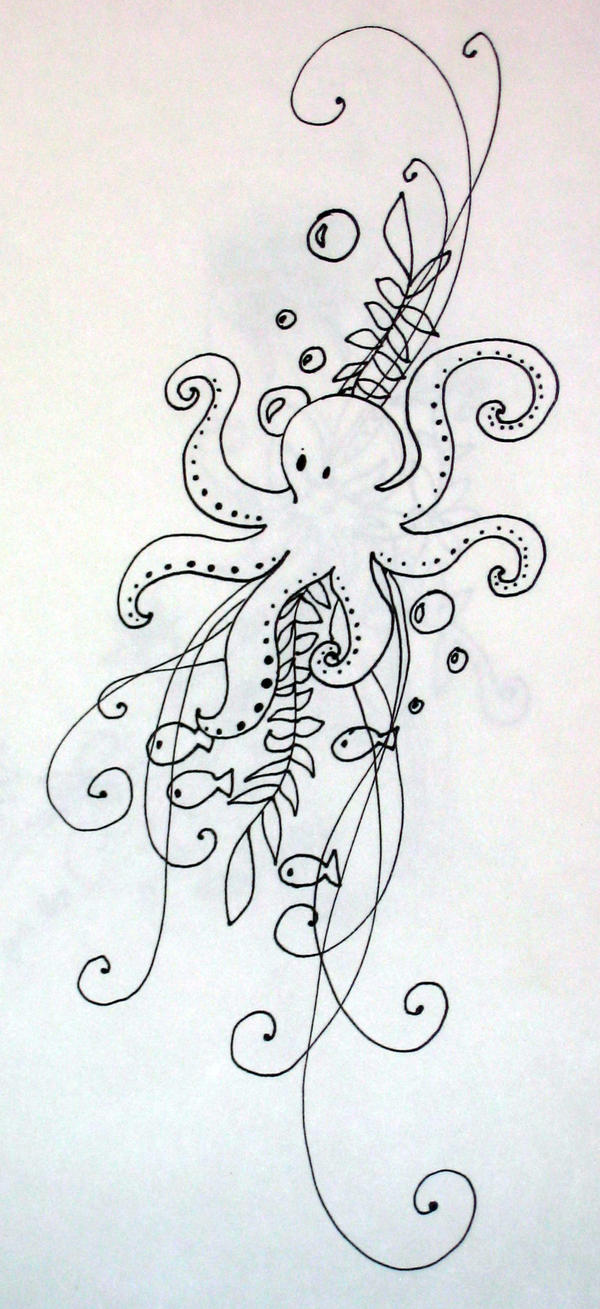 Octopus Tattoo Design by MichiyoYlaitsuki