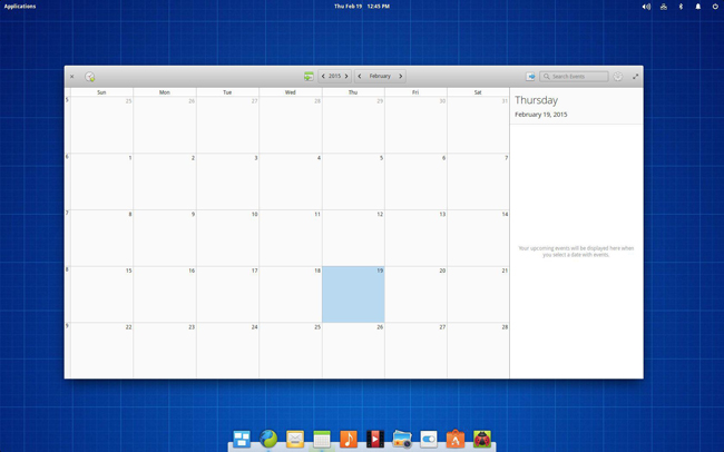 Elementry OS calendar