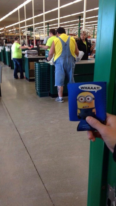 minions,poorly dressed,totally looks like,overalls,g rated