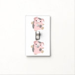 Cute Cartoon Dancing Pig Light Switch Cover