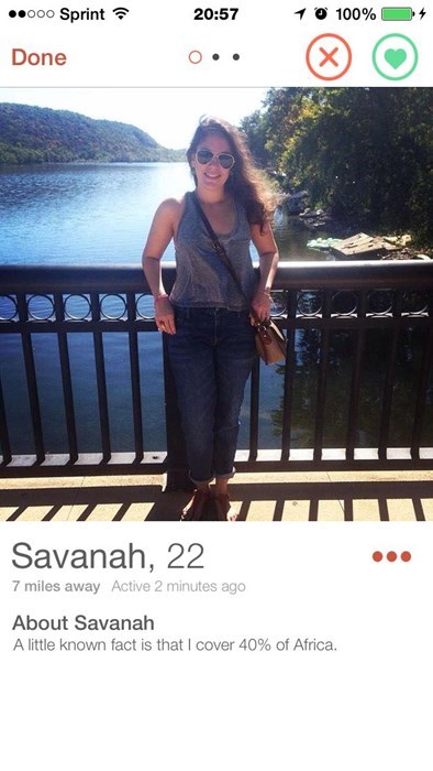 Savanah is a geological tinder profile
