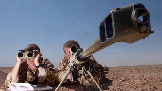 British Royal Marine snipers (Reuters/Jon Mills)