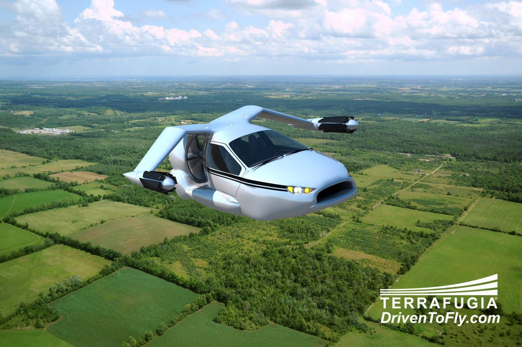 Terrafugia says it will have a 500 mile range, and can fly at 200 mph ...