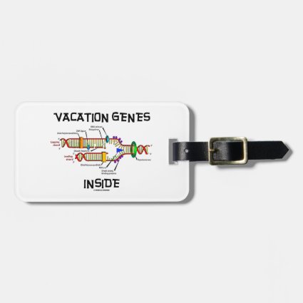 Vacation Genes Inside (DNA Replication) Luggage Tag
