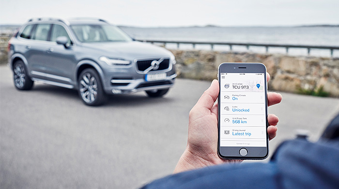 Обновленная версия приложения Volvo On Call