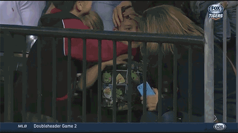 parenting cute gifs This Little Boy Just Caught a Home Run Ball From the Wrong Team