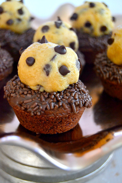 Chocolate Chip Cookie Dough Brownie Cups Picture