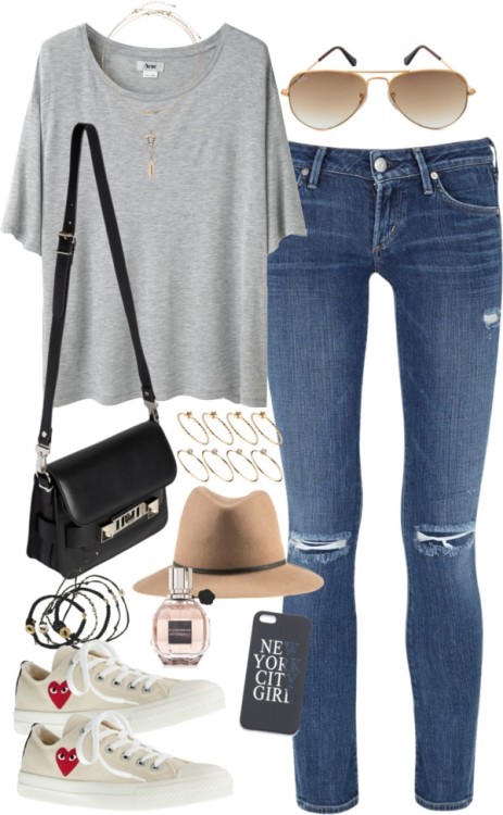 styleselection: outfit for college by im-emma featuring Proenza...
