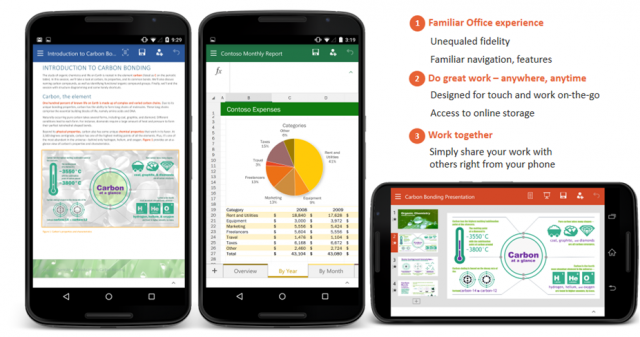 microsoft office for android phones preview