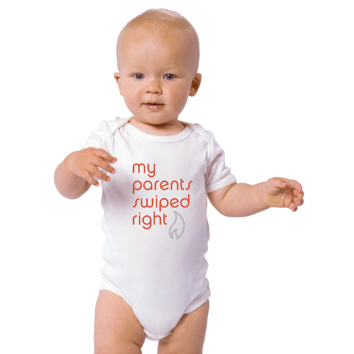 parenting funny clothes The Tinder Baby Onsesie