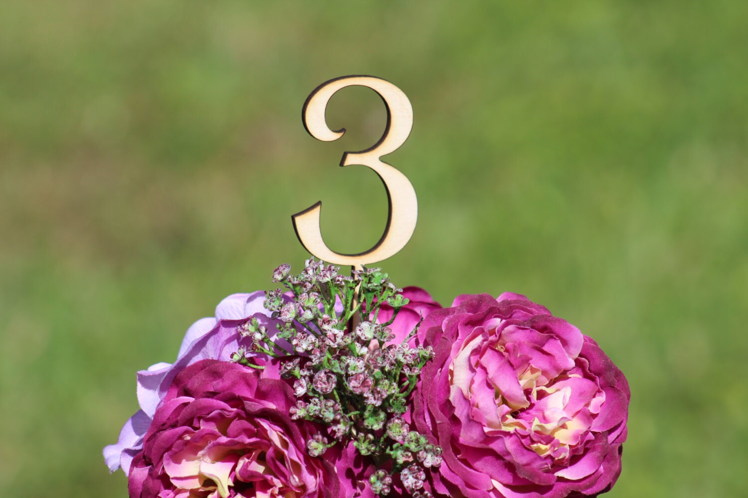 Wooden Rustic Table number - Beach Rustic Country Chic Wedding