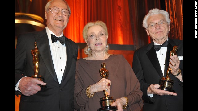 Roger Corman, Lauren Bacall and Roger Willis at the Academy of Motion Picture Arts and Sciences inaugural Governors Awards in 2009. 