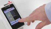 Escáner de tarjetas hidrosensibles para teléfonos inteligentes.