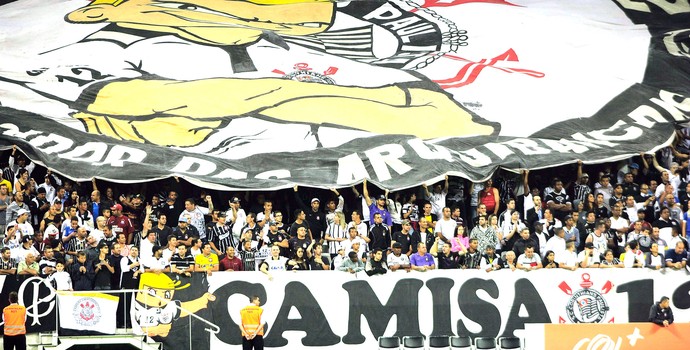 Torcida, Corinthians X Atlético-mg (Foto: Marcos Ribolli)
