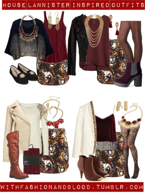 House lannister inspired outfits with requested skirt by...